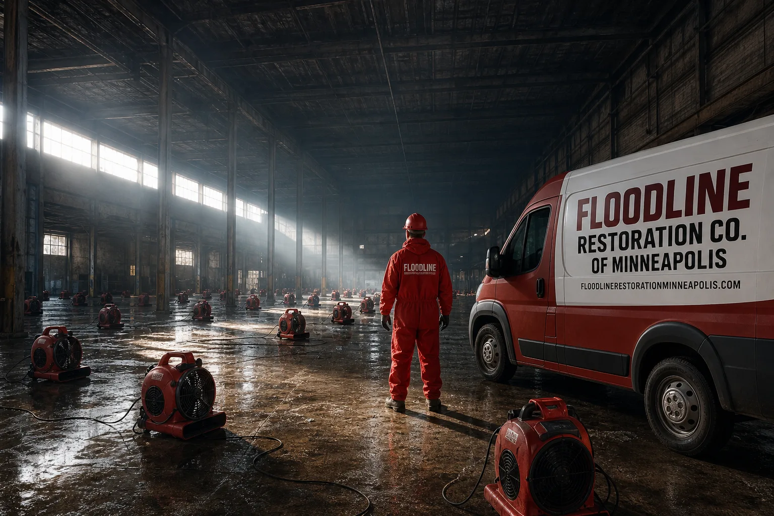 Floodline Restoration Co. of Minneapolis damage restoration team