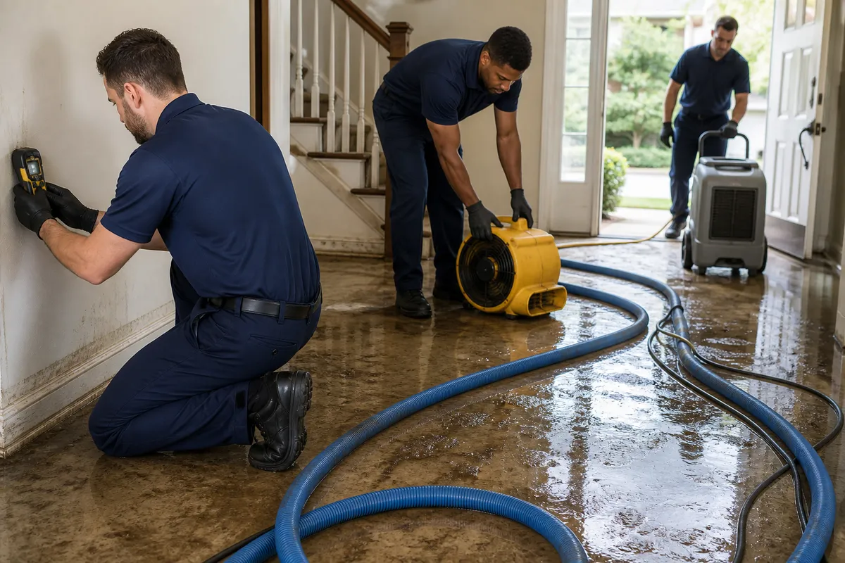 Restoration crew working in Minneapolis, MN